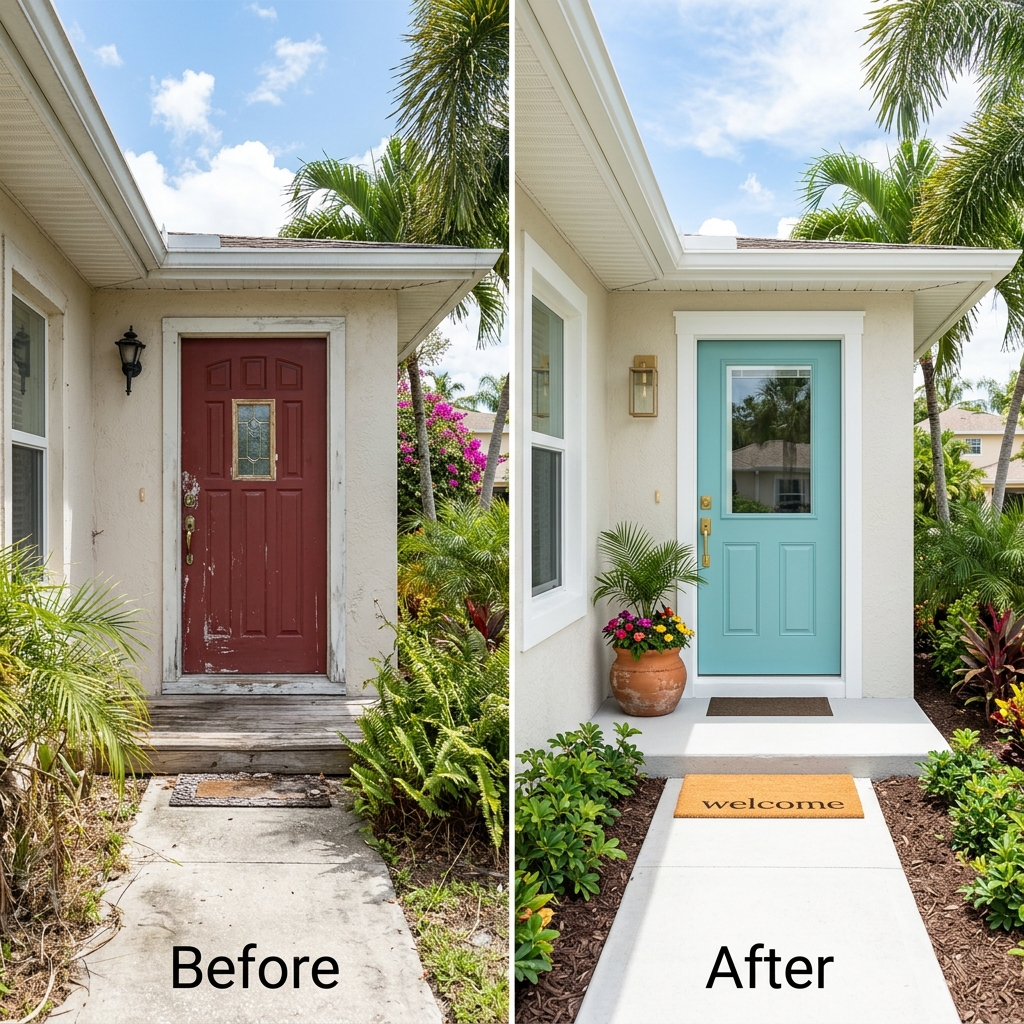 Front Entry Refresh With Clean Color